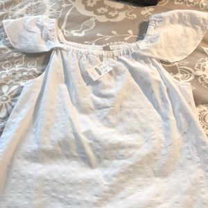 J Crew white top NWT